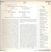 LP - F. Schubert / W.A. Mozart - Fünf Menuette, Fünf deutsche Tänze / Divertimento Nr. 11 D-Dur KV 251
