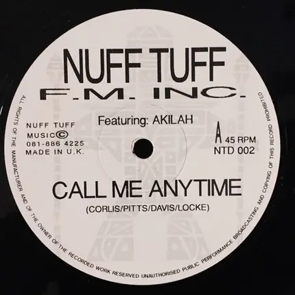 F.M. Inc. Featuring Akilah - Call Me Anytime