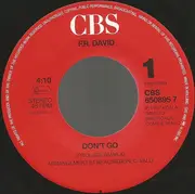 7inch Vinyl Single - F.R. David - Don't Go