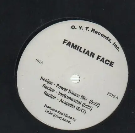 Familiar Face - Recipe / Break It Down