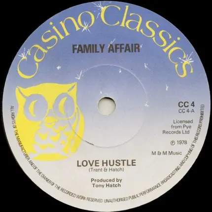 Family Affair / Jackie Trent - Love Hustle / You Baby / Send Her Away