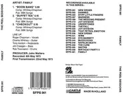 CD Single - Family - Peel Sessions : Live at BBC 1973