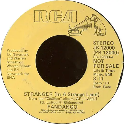 Fandango - Stranger (In A Strange Land)