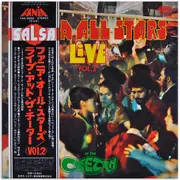 LP - Fania All Stars - Live Vol. 2 At The Cheetah - Promo, +Obi, Insert