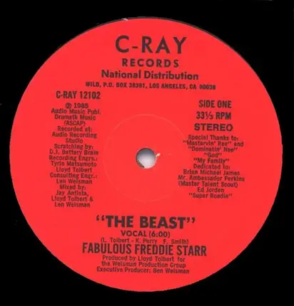 Fabulous Freddie Starr - The Beast