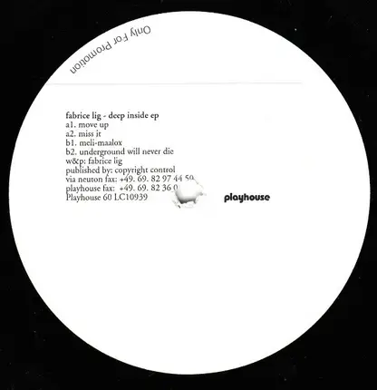 FABRICE LIG - DEEP INSIDE EP