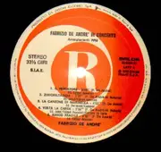 LP - Fabrizio De André - In Concerto - Arrangiamenti PFM - Arrangiamenti PFM