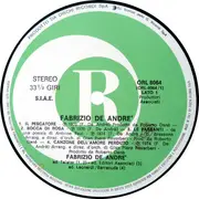 LP - Fabrizio De André - Fabrizio De André - Green Labels
