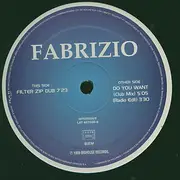 12inch Vinyl Single - Fabrizio - Do You Want
