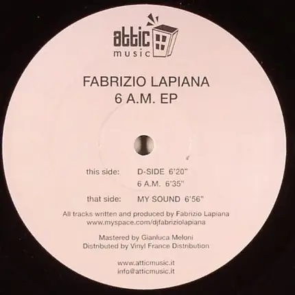 Fabrizio Lapiana - 6 A.M. EP
