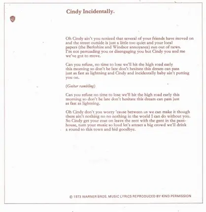 Faces - Cindy Incidentally