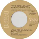 7inch Vinyl Single - Faith, Hope & Charity With The Choice Four - A Time For Celebration