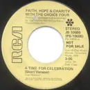 7inch Vinyl Single - Faith, Hope & Charity With The Choice Four - A Time For Celebration - promo