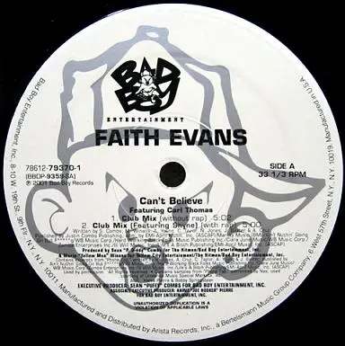 Faith Evans Featuring Carl Thomas - Can't Believe