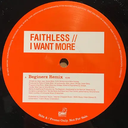Faithless - I Want More