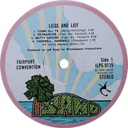 LP - Fairport Convention - Liege & Lief