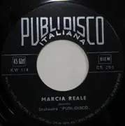 7inch Vinyl Single - Falcone Lucifero / Orchestra Publidisco - Inno Marcia Reale / Messaggio Di S.M. Il Re Umberto II
