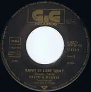 7inch Vinyl Single - Falco & Désirée Nosbusch - Kann Es Liebe Sein?