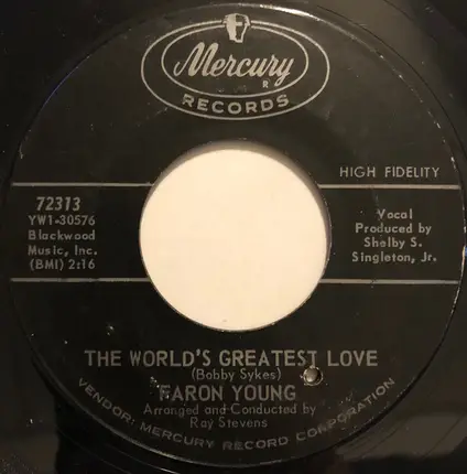 Faron Young - My Friend On The Right / The World's Greatest Love