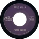 7inch Vinyl Single - Faron Young - Hello Walls / Congratulations