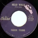 7inch Vinyl Single - Faron Young - Hello Walls / Congratulations