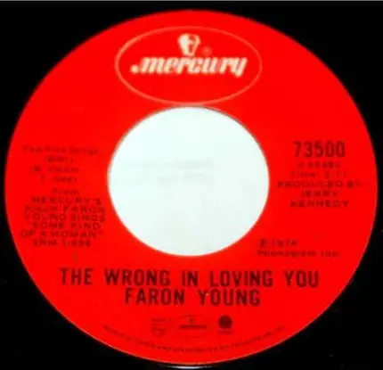 Faron Young - The Wrong In Loving You / Almost Dawn In Denver