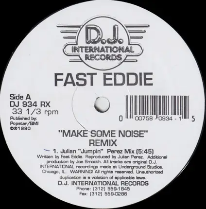 'Fast' Eddie Smith - Make Some Noise (Remix)