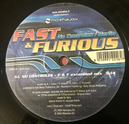 Fast & Furious - No Controles / Darlin