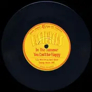 7inch Vinyl Single - Fastbacks - In The Summer • You Can't Be Happy - EP