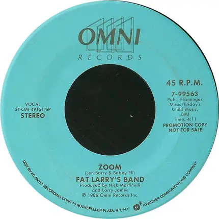 Fat Larry's Band - Zoom