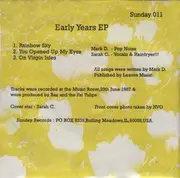 7inch Vinyl Single - Fat Tulips - Early Years EP - EP/ + insert
