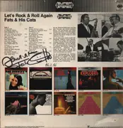 LP - Fats And His Cats - Let's Rock & Roll Again - Signed by Otto 'Fats' on bc.