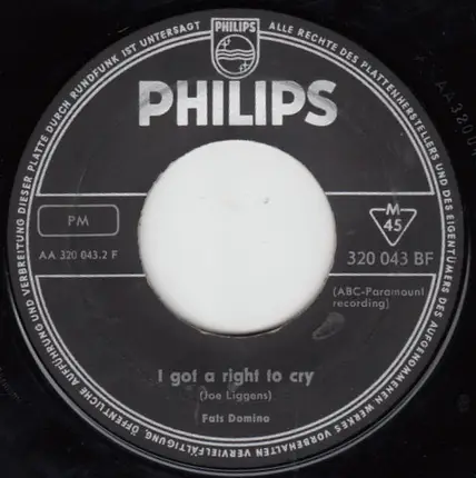 Fats Domino - When I'm Walking The Slop