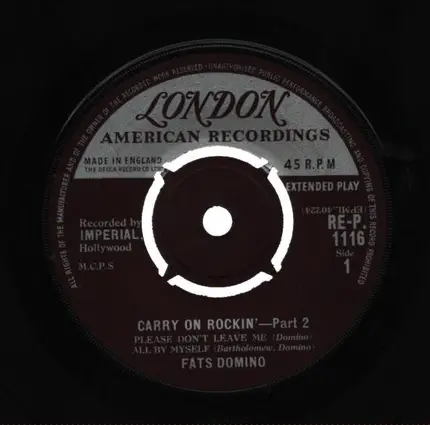 Fats Domino - Carry On Rockin' Part 2