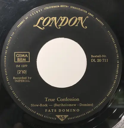 Fats Domino - Isle Of Capri / True Confession