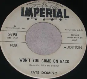 Fats Domino - Won't You Come On Back