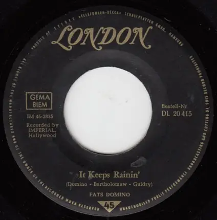 Fats Domino - It Keeps Rainin'