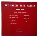 LP - Fats Waller - The Rarest Fats Waller Volume Three - Green Vinyl