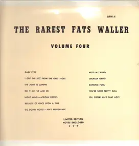 Fats Waller And His Rhythm - The Rarest Fats Waller Volume Four