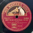 Schellack - Fats Waller And His Buddies , Paul Whiteman And His Orchestra - Won't You Get Off It, Please / Christmas Night In Harlem