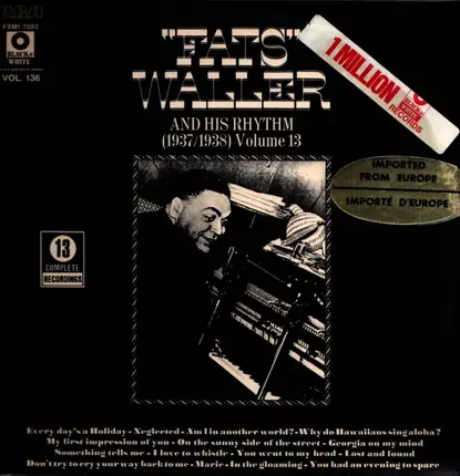 Fats Waller - And his Rythm (1937/38) Vol. 13
