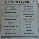 LP - Fats Waller - Fats Waller On The Air
