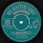 7inch Vinyl Single - Fats Waller & His Continental Rhythm - Fats Waller In London (No. 3)