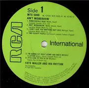 LP - Fats Waller & His Rhythm - Ain't Misbe-havin'