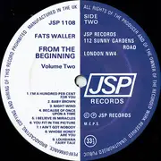 LP - Fats Waller & His Rhythm - From The Beginning Volume 2