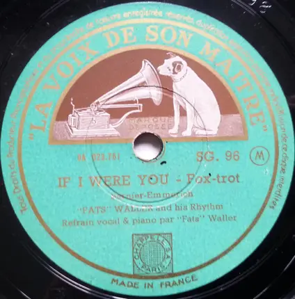 Fats Waller & His Rhythm - If I Were You / Two Sleepy People