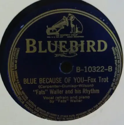 Fats Waller & His Rhythm - There'll Be Some Changes Made / Blue Because Of You