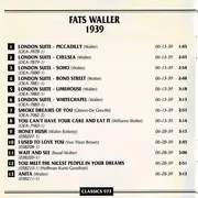CD - Fats Waller - 1939