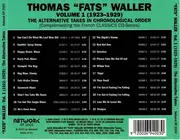CD - Fats Waller - The Alternative Takes In Chronological Order Volume 1 (1923-1929)