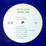LP - Fats Waller - The Fats Waller Memorial Show - Blue Vinyl